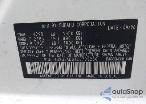 2020 Subaru Impreza Premium 5-Door from USA, damaged, VIN 4S3GTAD61L3733266